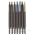 Lápis de sobrancelha multicolor impermeável e suave
